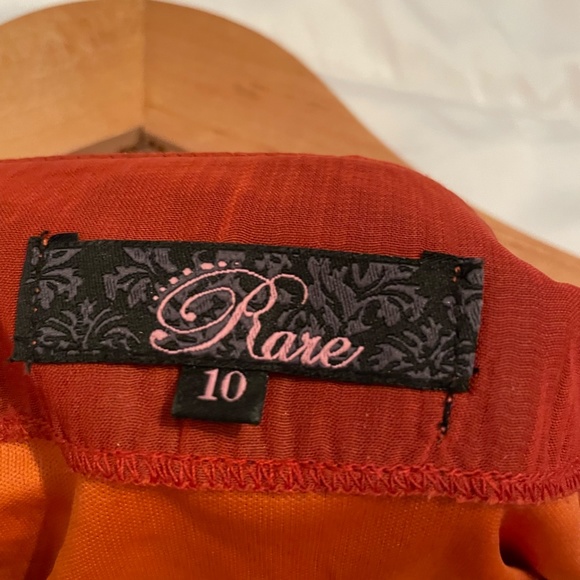 Rare London Beaded neckline orange mini dress ASOS - Picture 3 of 7